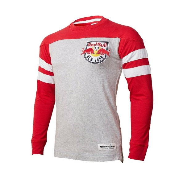 MLS New York Red Bulls Mitchell & Ness L/S Jersey - Picture 1 of 7